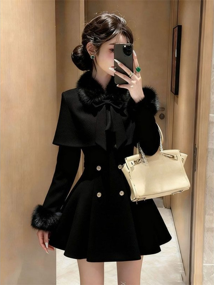 Winter Clothing Clearance Sale - French Elegant Vintage Woolen 2 Piece