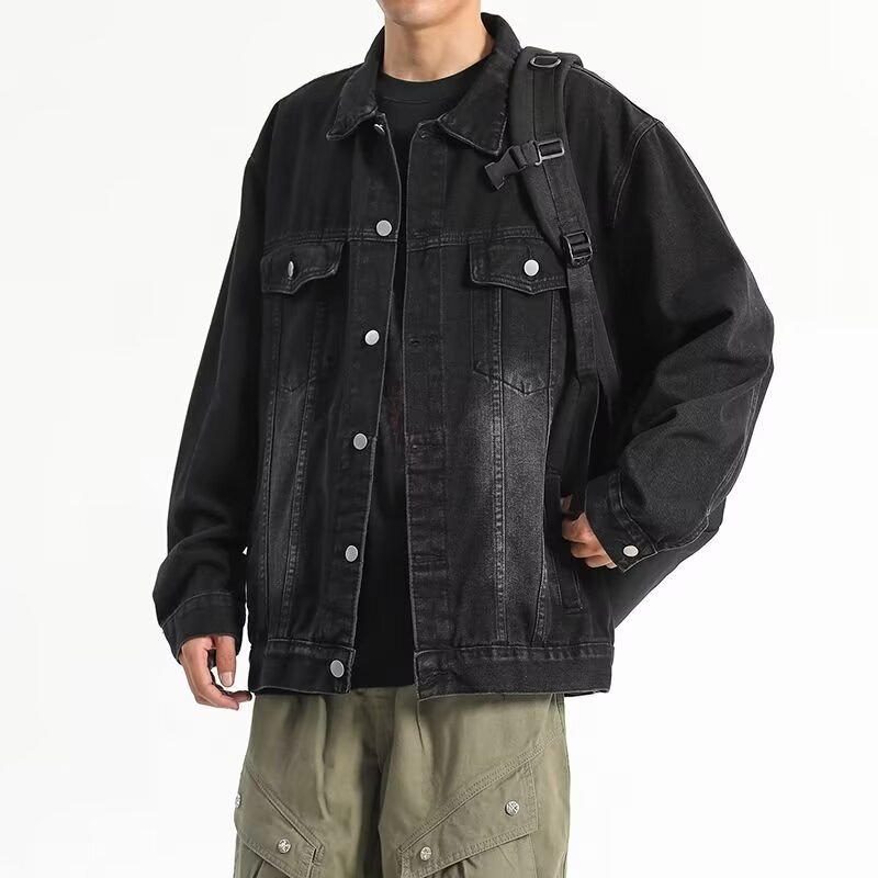 Winter Clothing Pictures - Men's Spring Autumn Button Denim Jacket