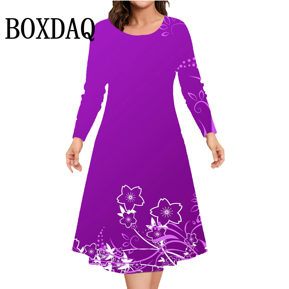 Autumn Winter Long Sleeve Dres - огляд і ціна Winter Clothing For Plus Size Women