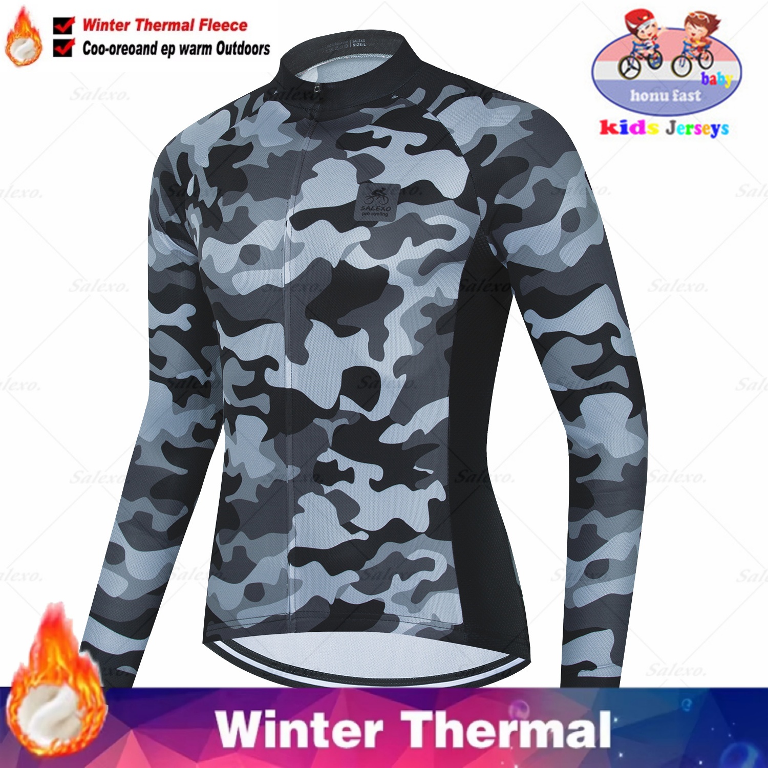 Winter Kids Cycling Jersey Set - огляд і ціна Winter Clothing Kids Sale