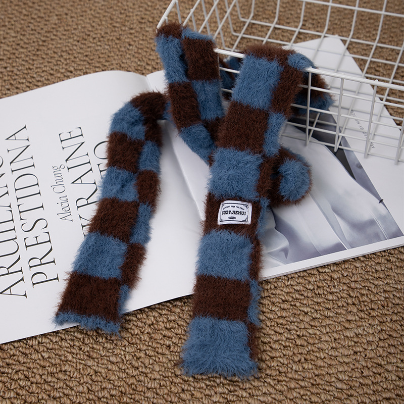 Y2k Striped Plush Narrow Long  - огляд і ціна Winter Clothing Clearance Sale