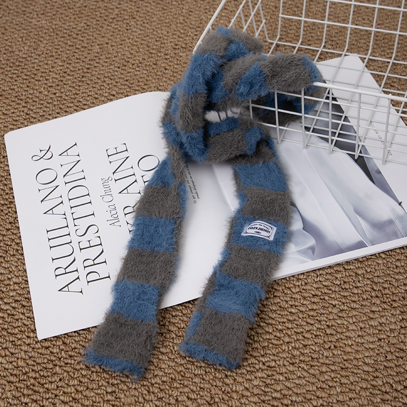 Y2k Striped Plush Narrow Long  - огляд і ціна Winter Clothing Clearance Sale