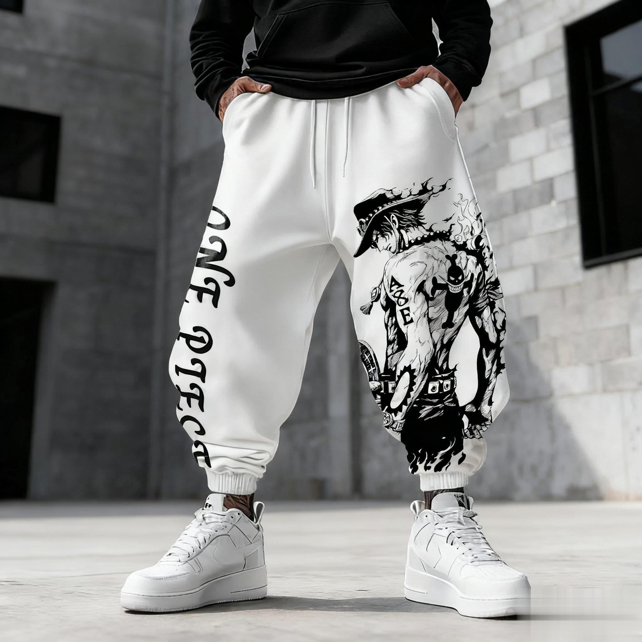 One Piece Luffy Mens Sweatpant - огляд і ціна Winter Clothing In Japan