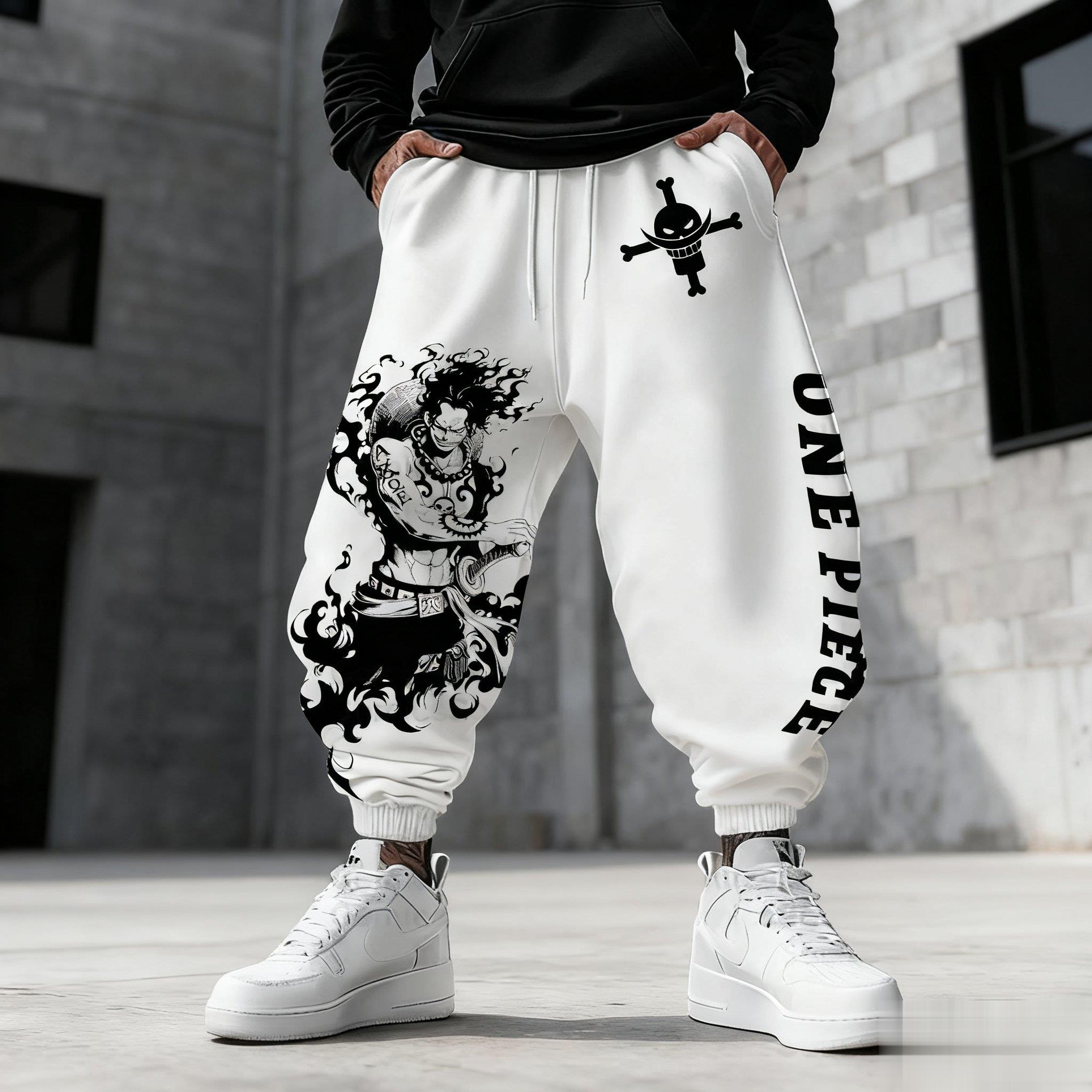 One Piece Luffy Mens Sweatpant - огляд і ціна Winter Clothing In Japan