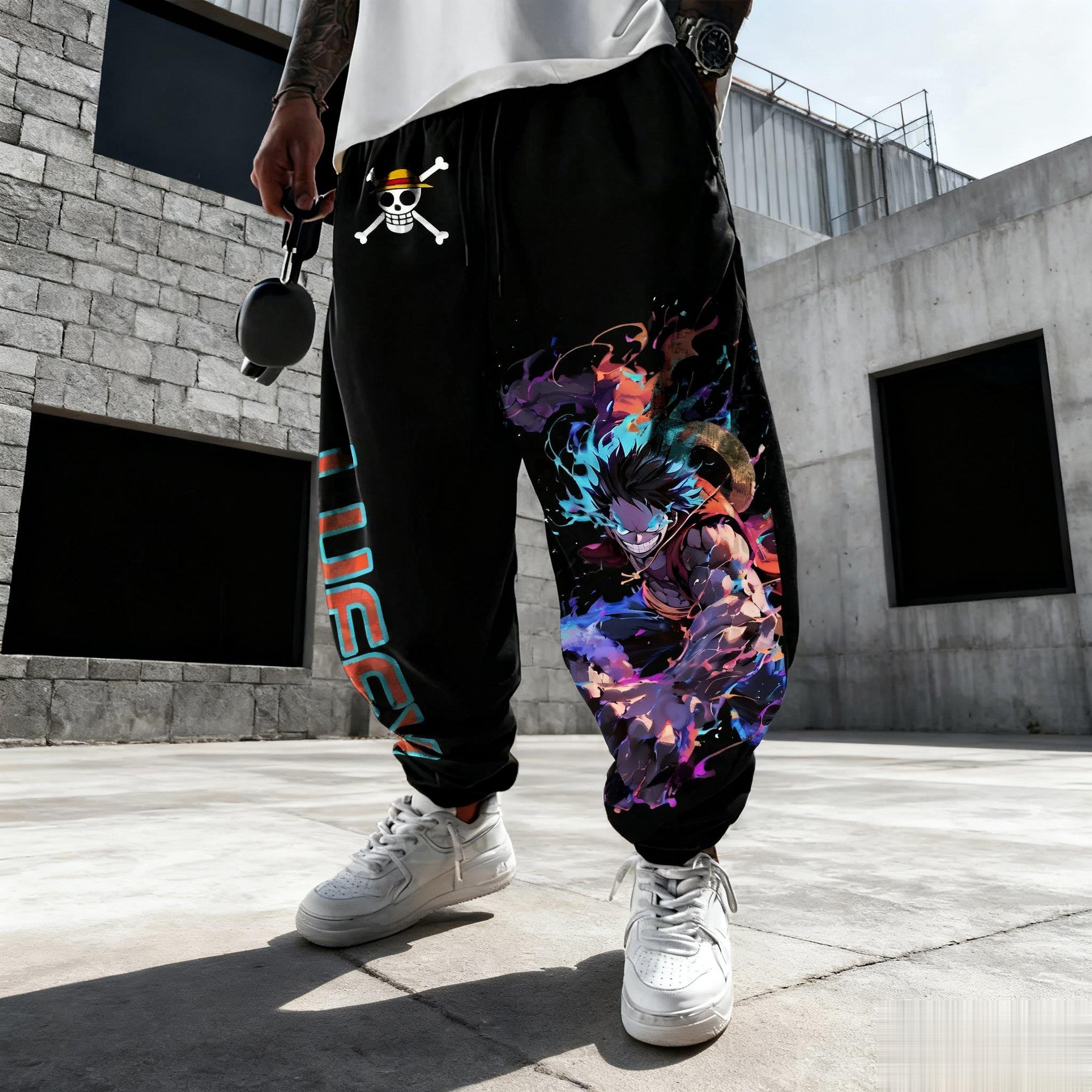 One Piece Luffy Mens Sweatpant - огляд і ціна Winter Clothing In Japan