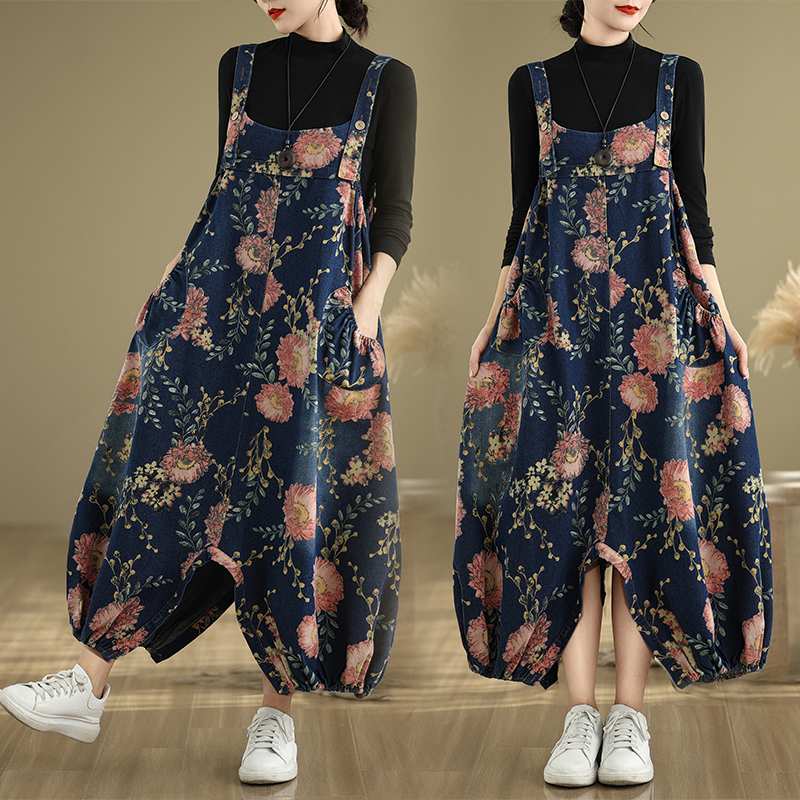 Loose Casual Denim Overalls fo - огляд і ціна Winter Clothing For Plus Size Women