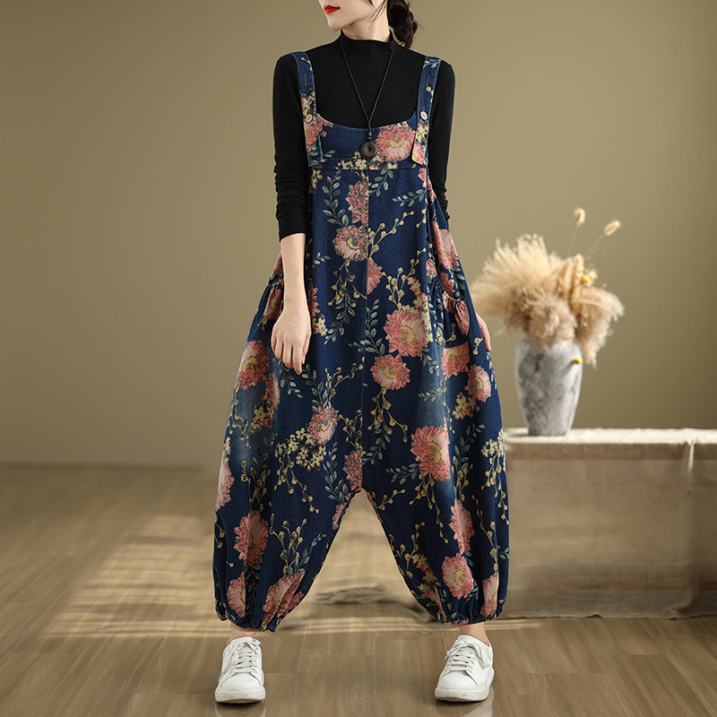 Loose Casual Denim Overalls fo - огляд і ціна Winter Clothing For Plus Size Women