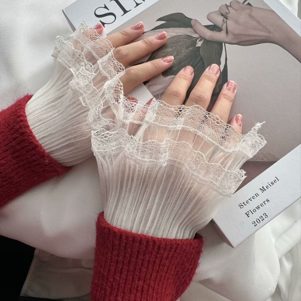 Multilayer Ruffle Lace False S - огляд і ціна Winter Clothing Women Sale