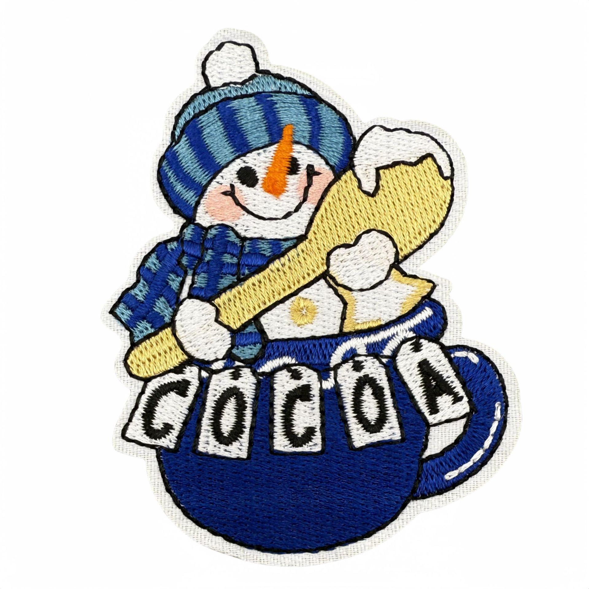 Cartoon Snowman Cloth Patch, W - огляд і ціна Winter Clothing Pictures