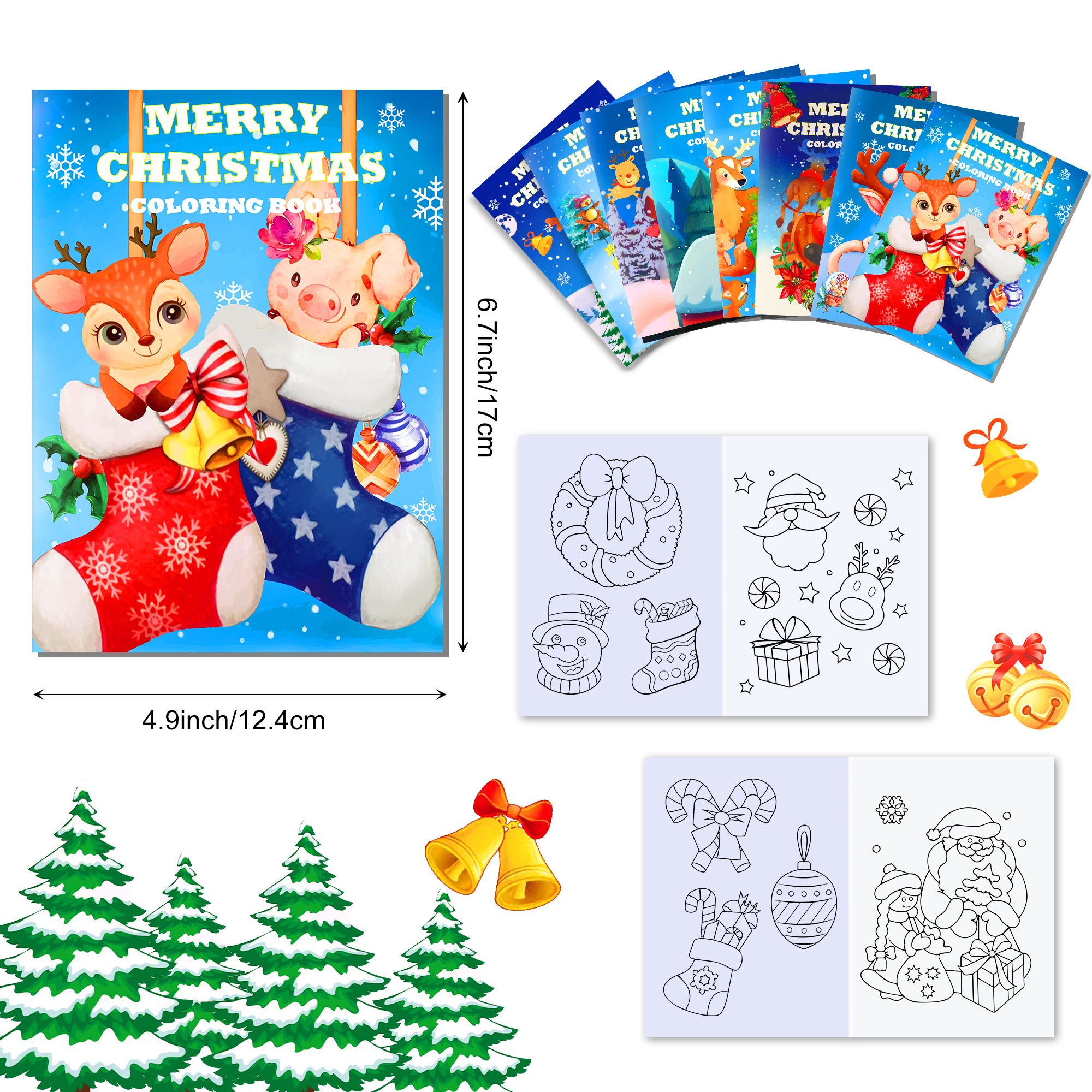 16pcs Cartoon Merry Christmas  - огляд і ціна Winter Clothing Pictures