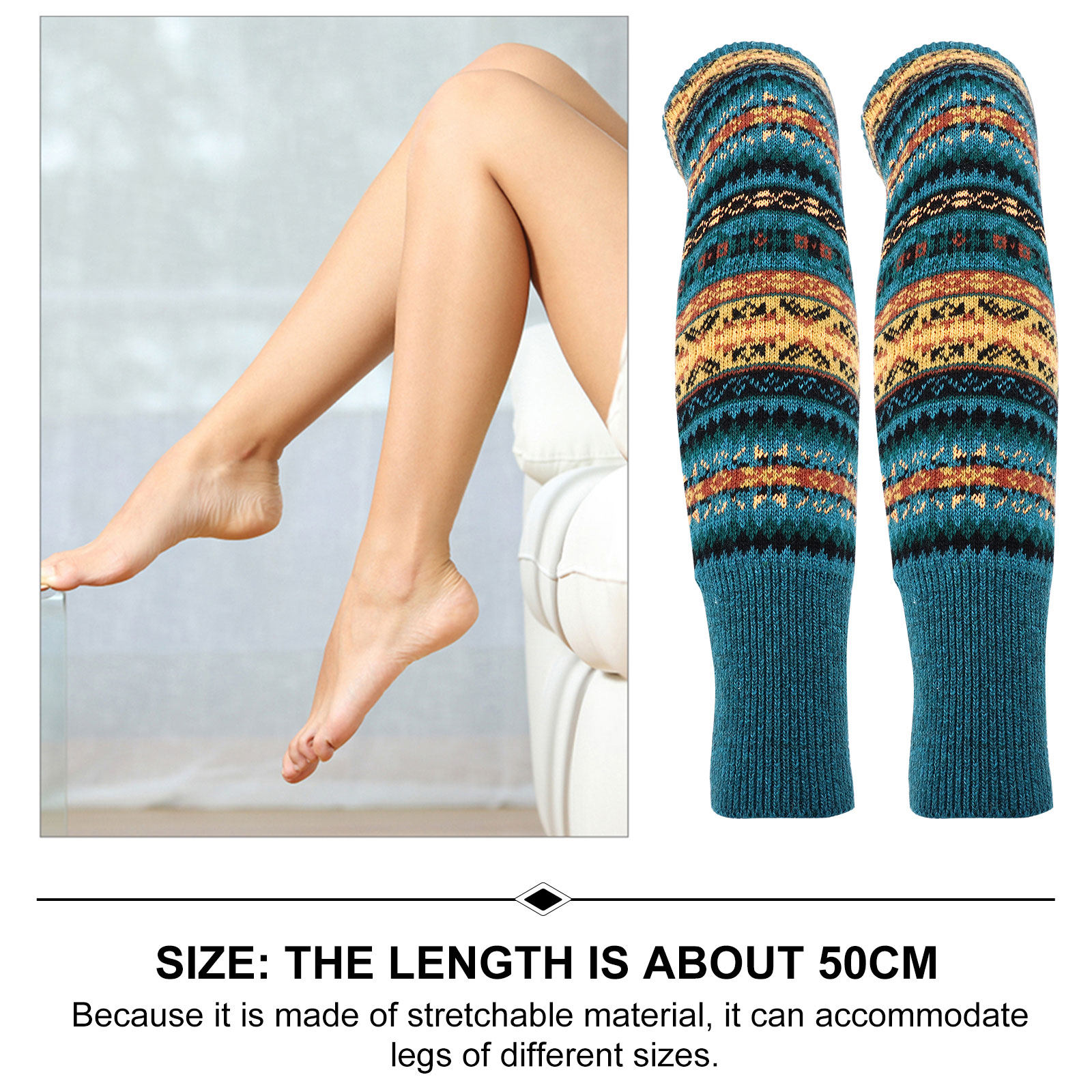 2Pairs Wool Leg Cover Elegant  - огляд і ціна Winter Clothing Leg Warmers