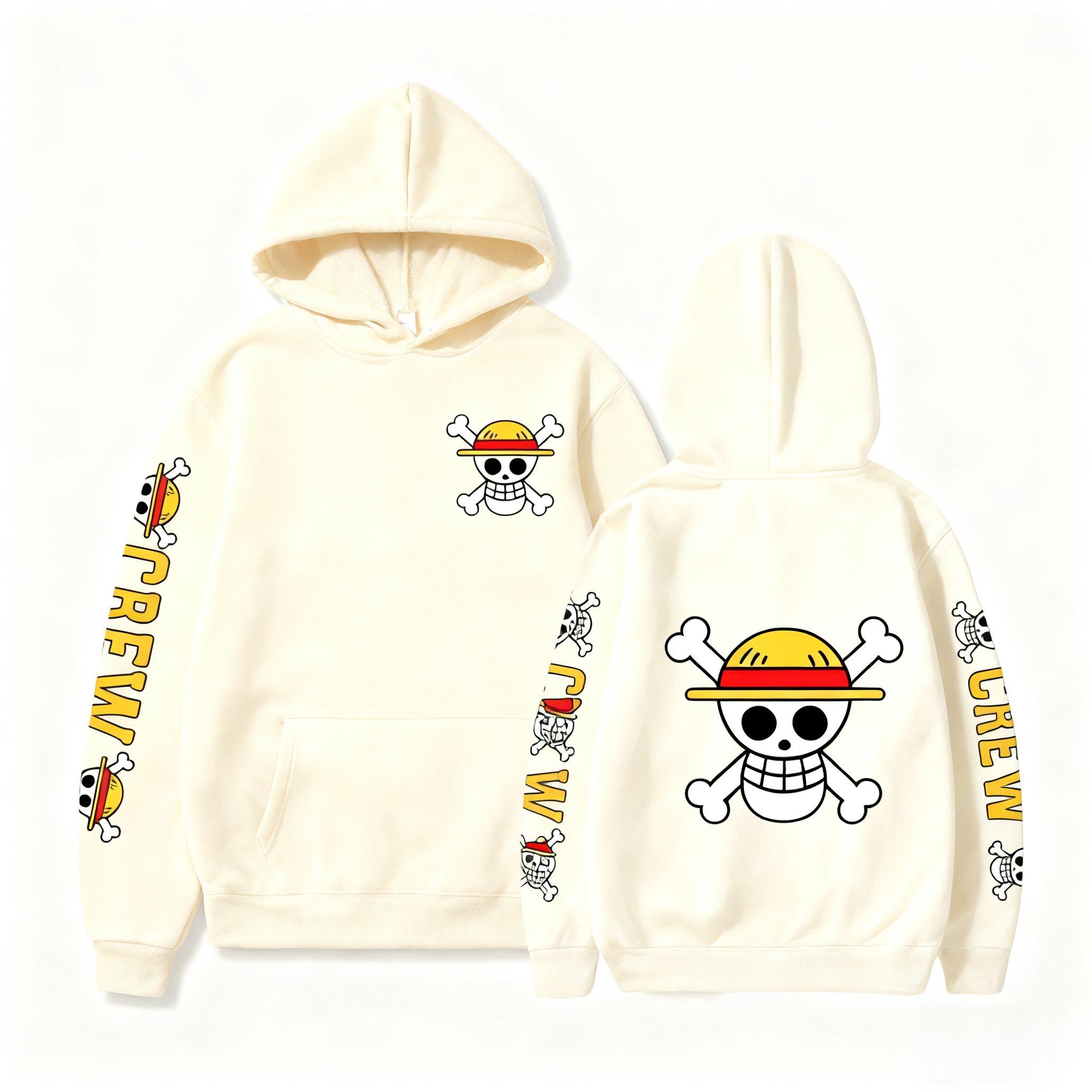 One Piece Skull Print Hoodie M - огляд і ціна Winter Clothing In Japan