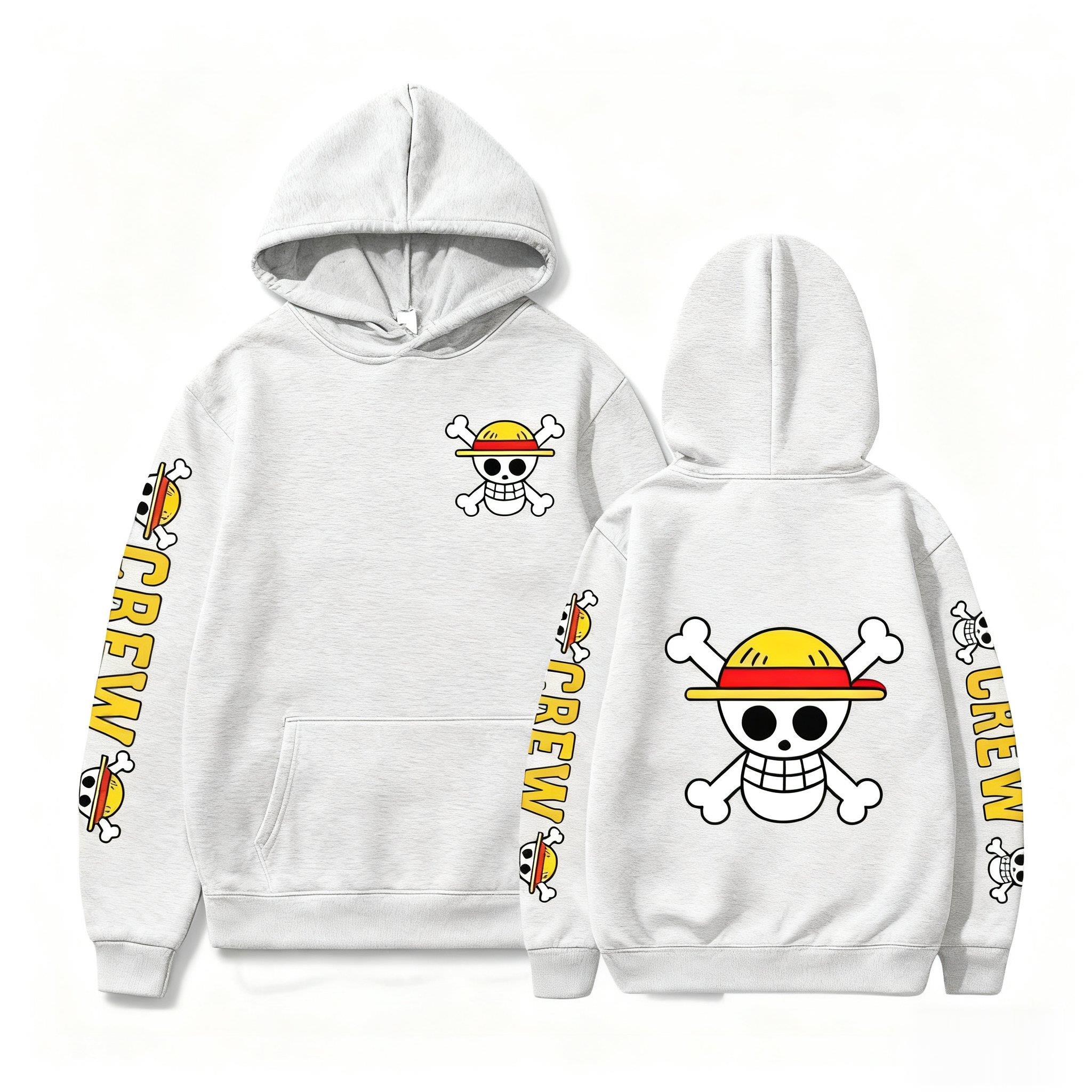 One Piece Skull Print Hoodie M - огляд і ціна Winter Clothing In Japan