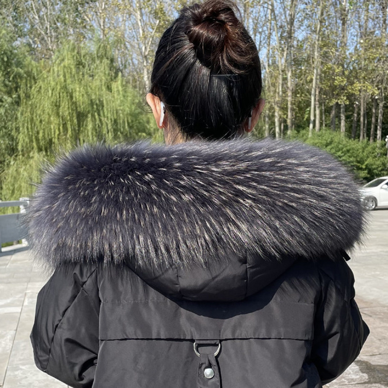 Raccoon Fur Collar Winter Supe - огляд і ціна Winter Clothing Clearance Sale
