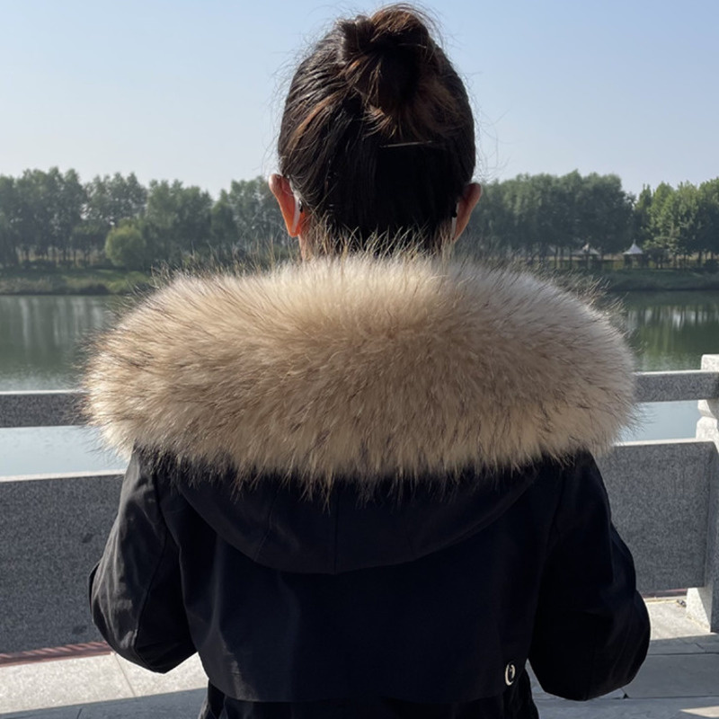 Raccoon Fur Collar Winter Supe - огляд і ціна Winter Clothing Clearance Sale