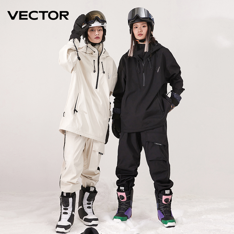 Men Women Solid Color Ski Jack - огляд і ціна Winter Clothing Vector