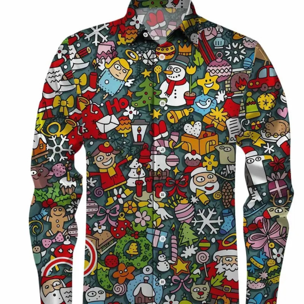 Men's Long-Sleeved Christmas P - огляд і ціна Winter Clothing Ideas
