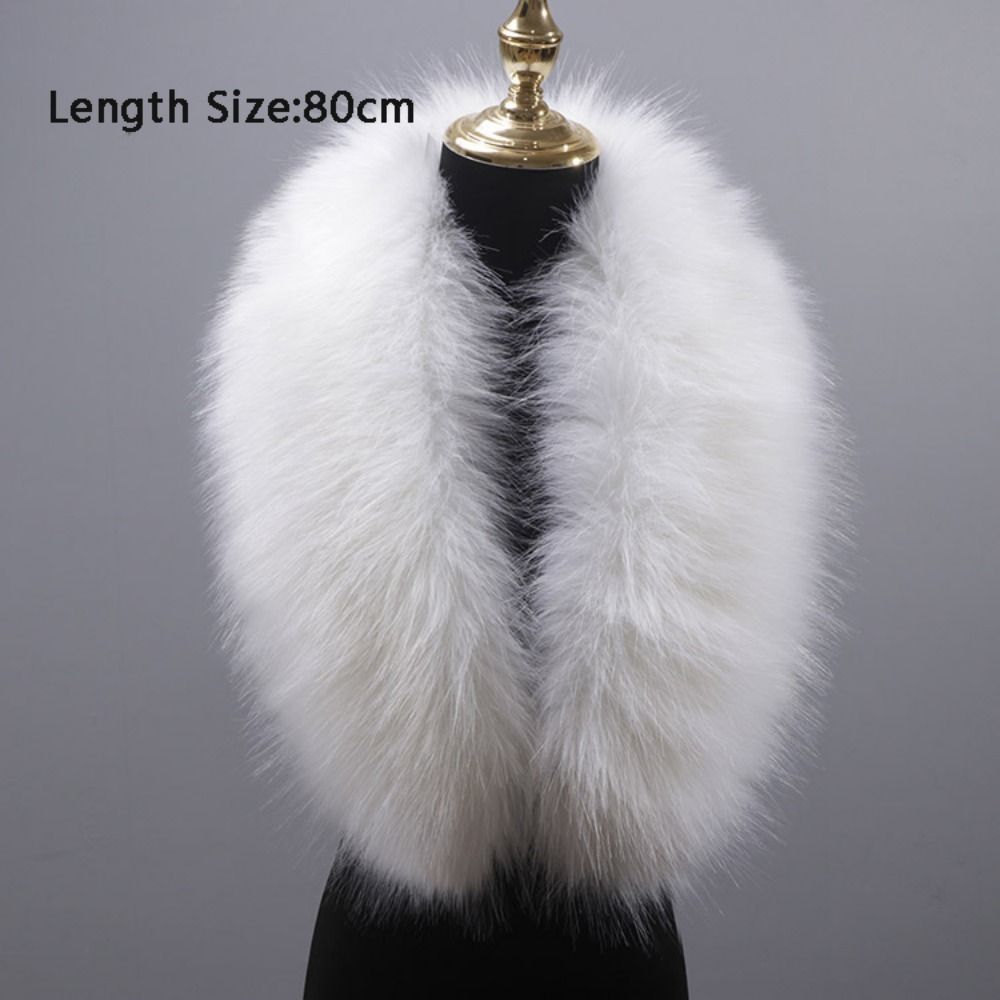 New 80cm Large Faux Fur Collar - огляд і ціна Winter Clothing Clearance Sale