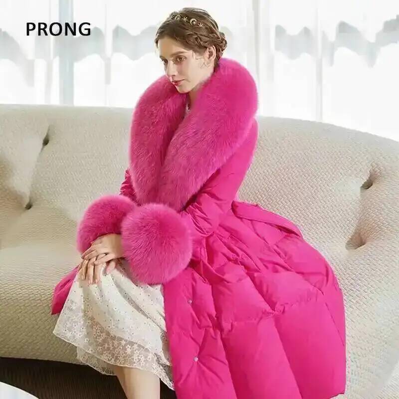100% Real Fox Fur Collar Winte - огляд і ціна Winter Clothing Clearance Sale