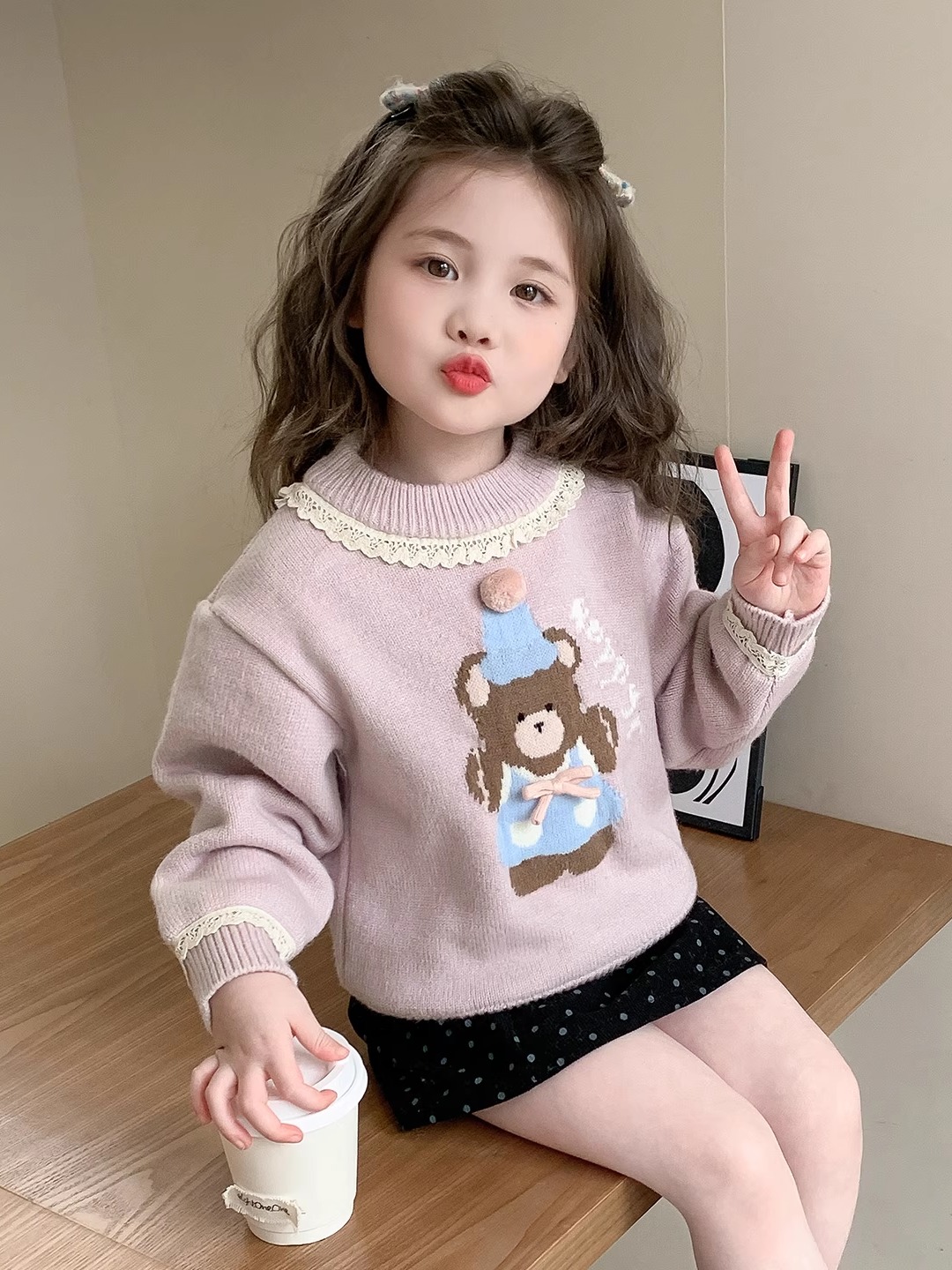 Sweet Sle Bear Print Lace  Gir - огляд і ціна Winter Under Clothing
