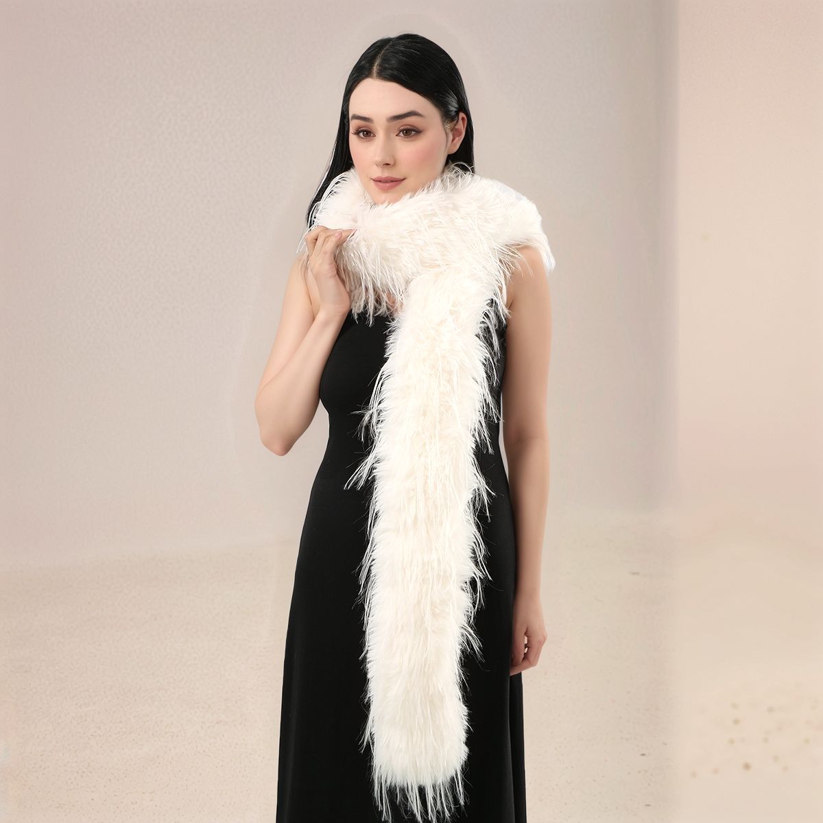 Women Faux Rabbit Fur Long Sca - огляд і ціна Winter Clothing Clearance Sale
