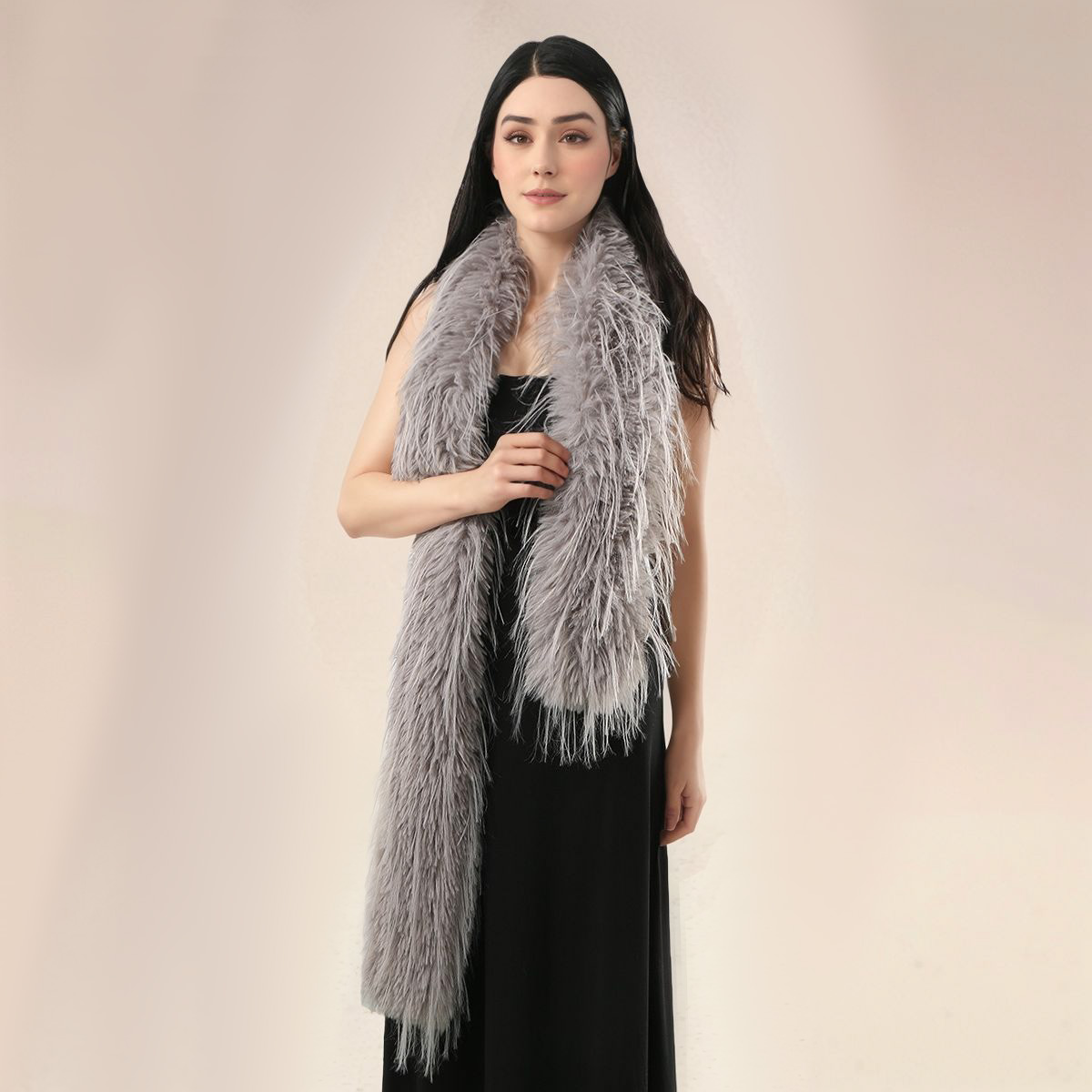 Women Faux Rabbit Fur Long Sca - огляд і ціна Winter Clothing Clearance Sale