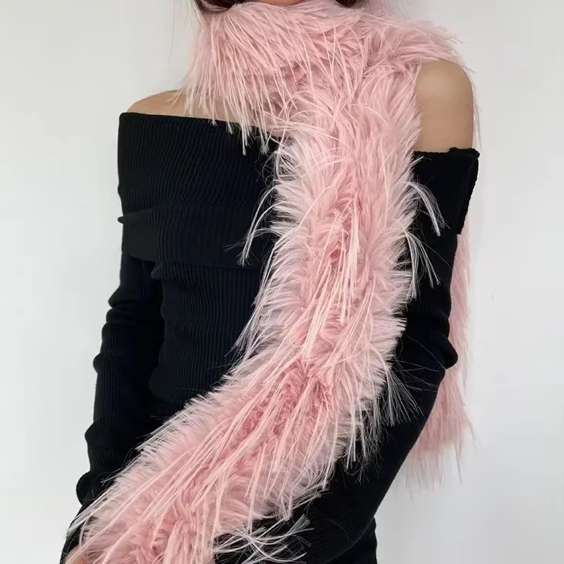 Women Faux Rabbit Fur Long Sca - огляд і ціна Winter Clothing Clearance Sale